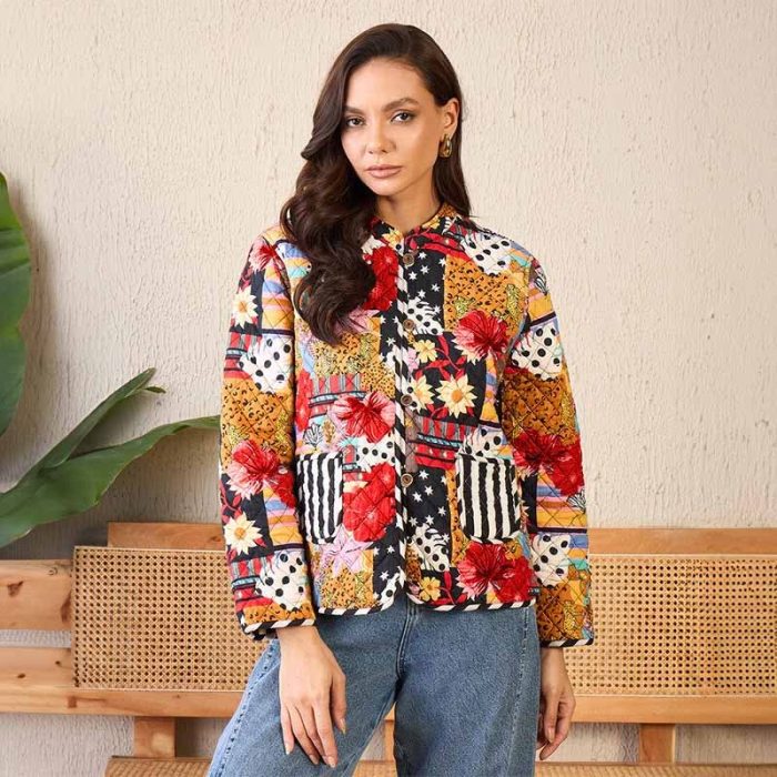 Reversible Cotton Quilted Jacket