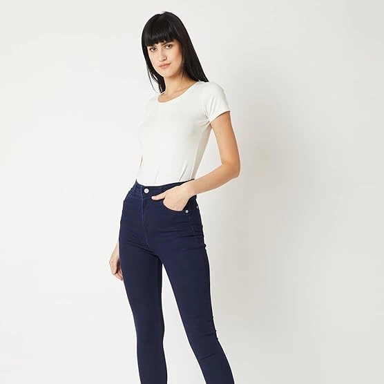 Miss Chase Women's Skinny Fit High/Mid Rise Regular Length Stretchable Denim