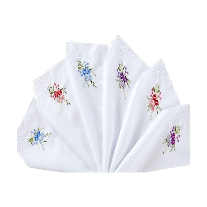RDS HANKYTEX Women's 100% Cotton Handkerchief