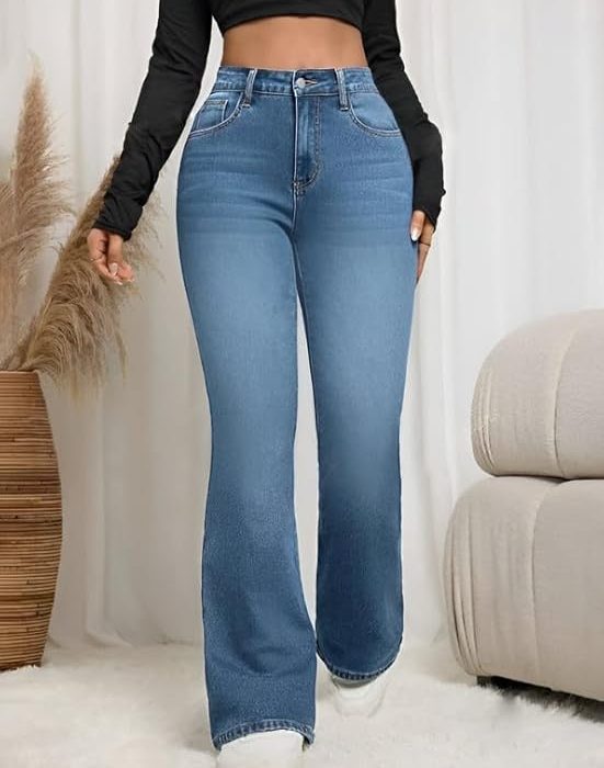 Ben Martin Women's Wide Leg Fit High Rise Jeans || High Waist Jeans