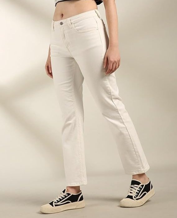 ADBUCKS Women's Wide Leg Fit Mid Rise Bootcut Jeans Bell Bottom Jeans II Wide Leg