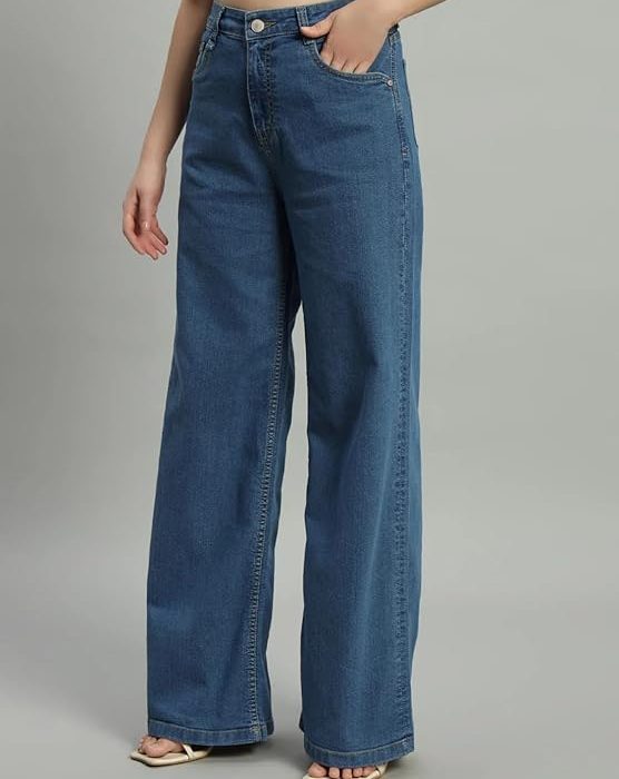 ADBUCKS Women's Straight Fit High Rise Jeans