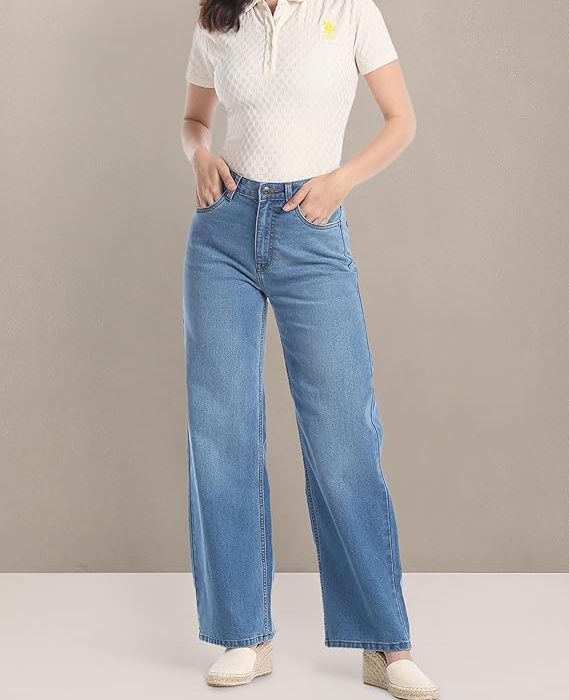 U.S. POLO ASSN. Women's Loose High Rise Jeans