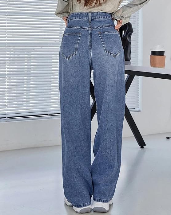 Ben Martin Women's Wide Leg Fit High Rise Jeans || High Waist Jeans